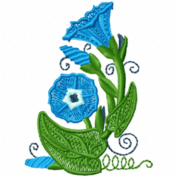 Flowers And Tree Embroidery Design 2 Flowers And Tree Embroidery Design 2